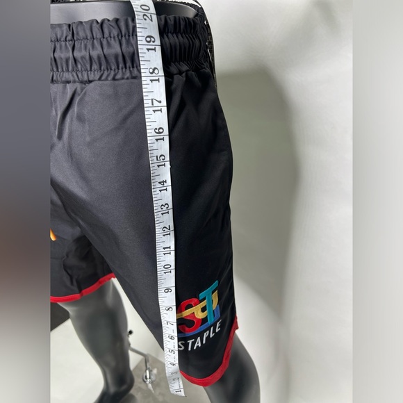 Staple Pigeon black drawstring logo shorts - Picture 7 of 10